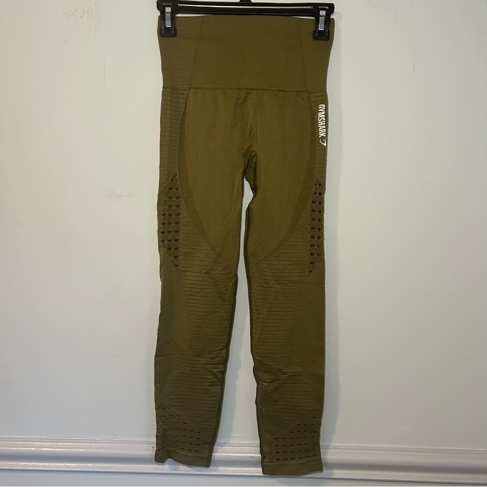 Gymshark Green Energy Seamless Leggings Size Small